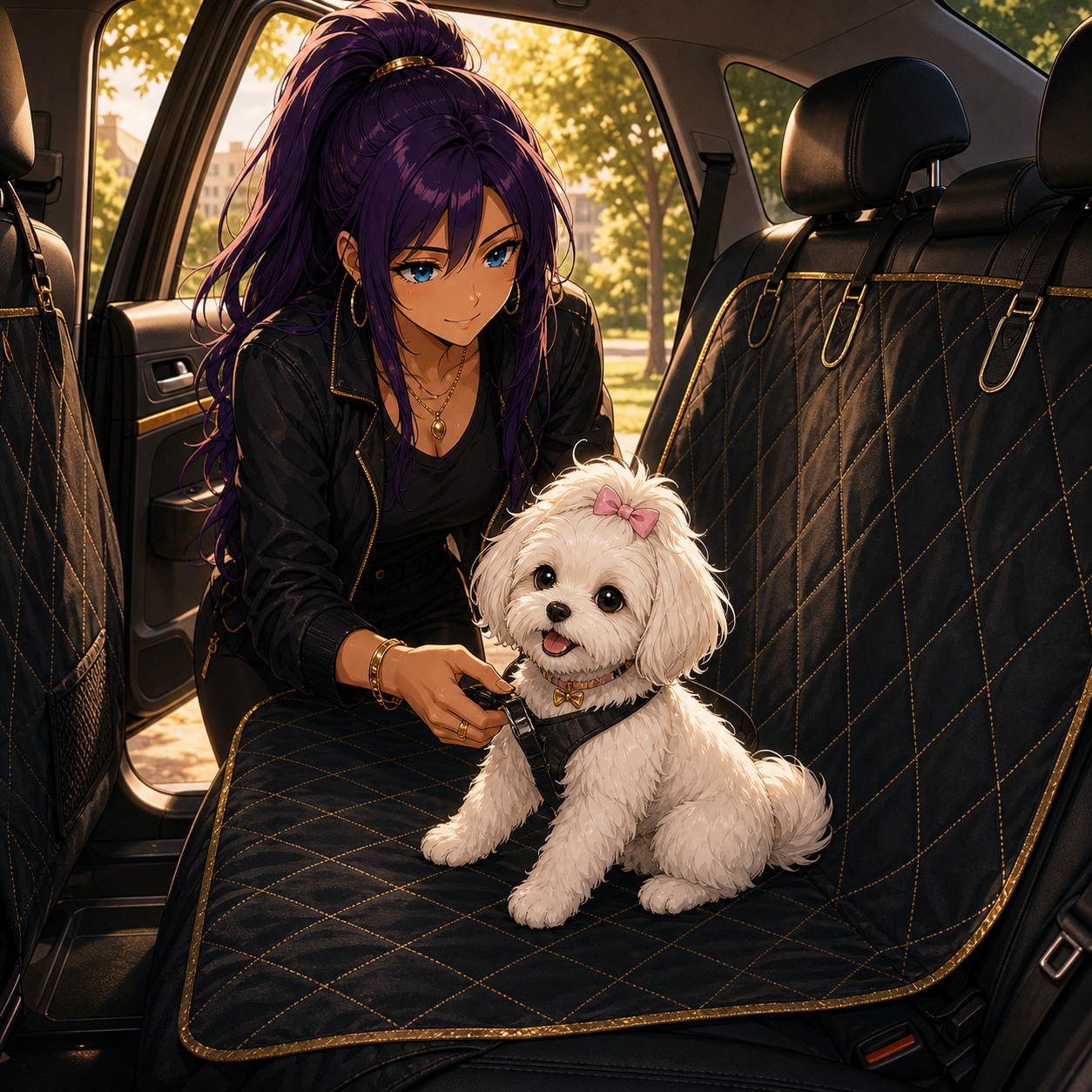 Dominando la Red cinematic image for Waterproof Dog Car Seat Cover