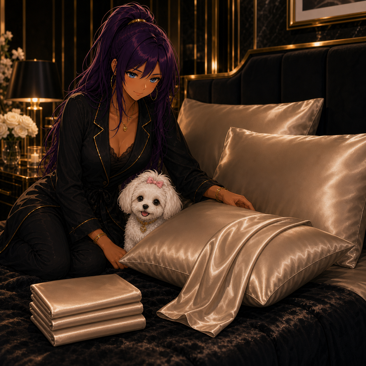 Dominando la Red cinematic image for Bedsure Satin Pillowcase Set