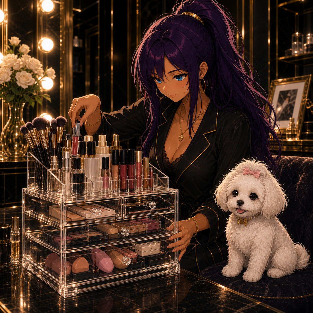 Dominando la Red cinematic image for Vtopmart Clear Vanity Organizer Set