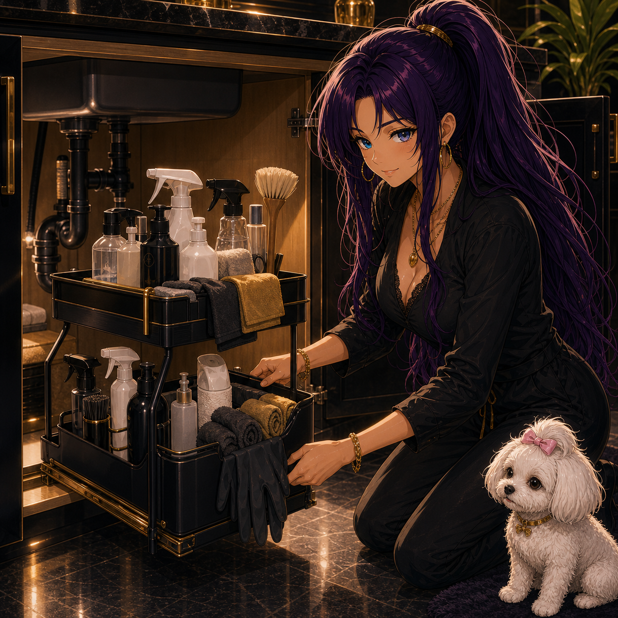 Dominando la Red cinematic image for Multi-Purpose Under Sink Organizer